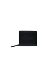 Chloé Sense Logo-embroidered Leather Wallet In Black