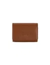 Chloé Sense Mini Tri-fold Wallet In Tan Soft Leather In Brown