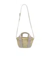 Chloé Sense Small Raffia Tote Bag In Nude