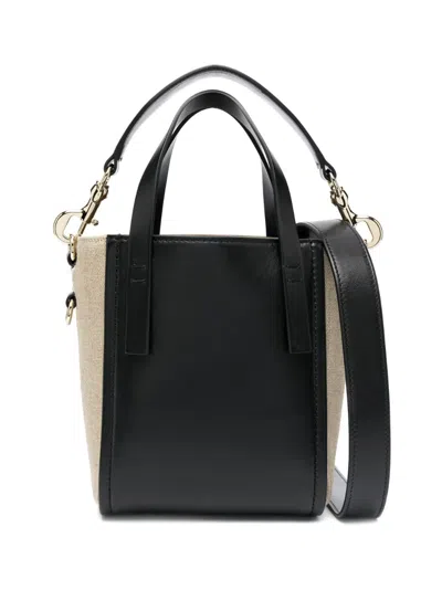 Chloé Black Color-block Tote Handbag For Women