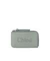 Chloé Chloe É Sense Small Wallet In Gray