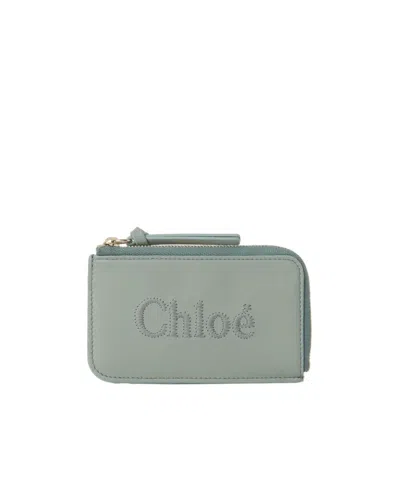 Chloé Chloe É Sense Small Wallet In Gray
