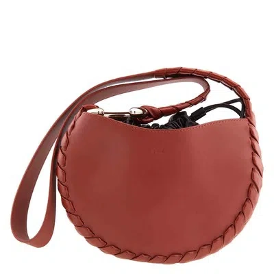 Pre-owned Chloé Chloe Sepia Brown Mate Small Shoulder Bag C22as571h9527s