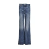 Chloé Serpent Straight-cut Jeans In Cotton In Blue