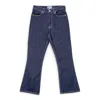 Chloe Sevigny X Opening Ceremony Dark Indigo Cropped Flare Jeans In Multi