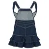 Chloe Sevigny X Opening Ceremony Dark Indigo Suspender Mini Dress In Blue