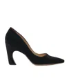 Chloé 95mm Pointed-toe Leather Pumps In Black