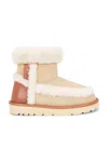 Chloé Dolcie Shearling-trimmed Suede Ankle Boots In Brown