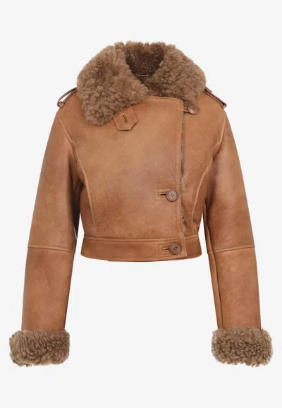 CHLOÉ SHEARLING LEATHER JACKET