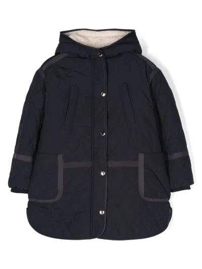 Chloé Shearling-lining Quilted Jacket In Black
