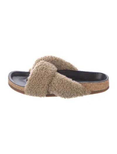 Pre-owned Chloé Shearling Slides