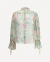 Chloé Peony Print Blouse In Silk Muslin