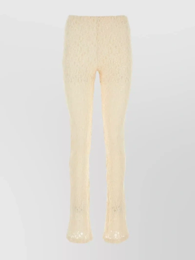 CHLOÉ SHEER LACE FLARE PANT WITH ELASTIC WAIST