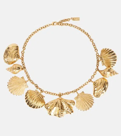 Chloé Shell Charm Necklace In Gold