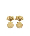 Chloé Shells Earrings In Vintage Gold In Gold