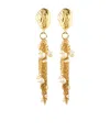Chloé Gold-tone Shell Pearl Drop Earrings