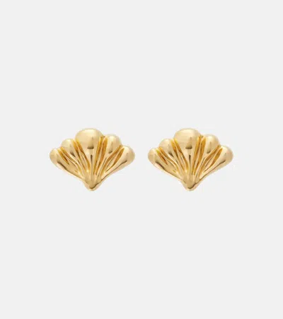 Chloé Shell Earrings In Gold