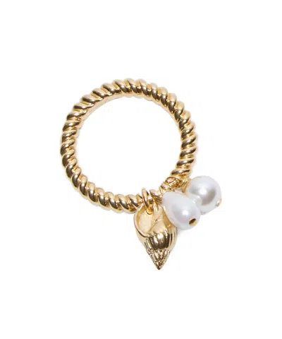 Chloé Shell Ring In Gold