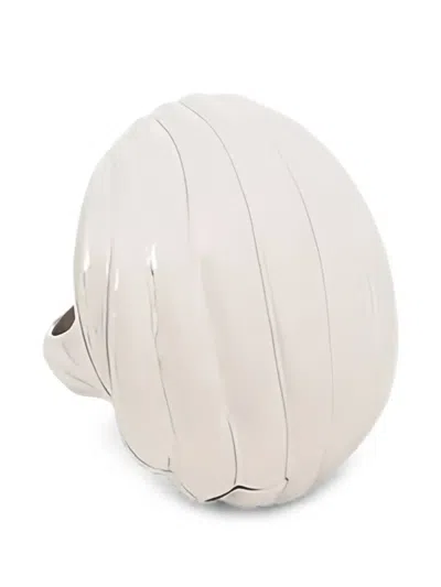 Chloé Shell-pendant Locket Ring In Silver