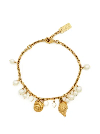 Pre-owned Chloé Shells-detail Bracelet In Gold