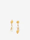 Chloé Chloe The  Shells Asymmetric Drop Earrings In Gold