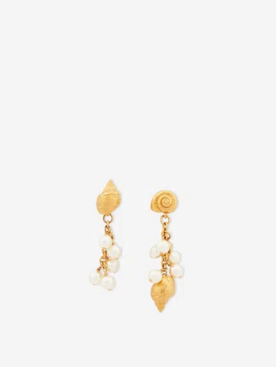 Chloé Shells Earrings In Gold