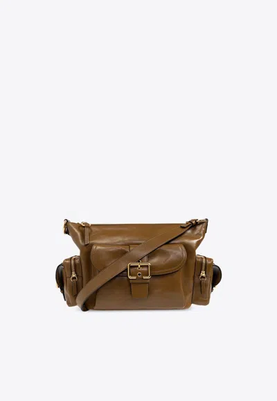 Chloé Shiny Leather Buckled Shoulder Bag