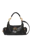 Chloé Camera Bag Medium In Natural Shiny Calfskin In Black