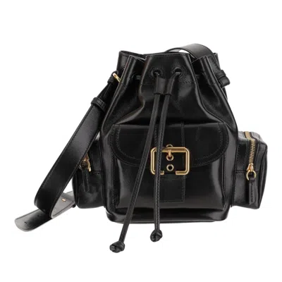 Chloé Shiny Leather Shoulder Bag In Black