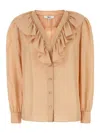 Chloé Silk Shirt With Rouches