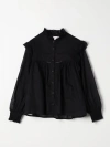 CHLOÉ SHIRT CHLOÉ KIDS COLOR BLACK,F25599002