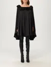 Chloé Silk Satin Ruffle Mini Dress In Black