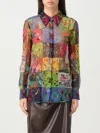 Chloé Long-sleeved Printed Shirt In Multicolor