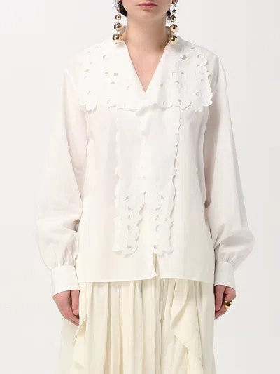 CHLOÉ SHIRT CHLOÉ WOMAN COLOR WHITE,G43944001