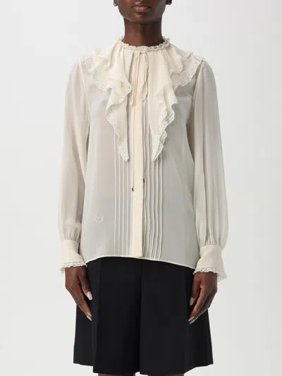 CHLOÉ SHIRT CHLOÉ WOMAN COLOR WHITE,G50047001
