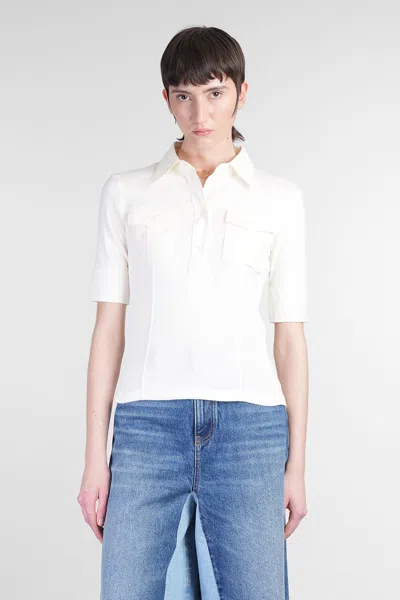 Chloé Shirt In Beige Cotton In White