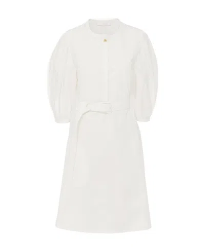 Chloé Shirt-style Dress In Buttercream