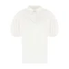Chloé Cotton Blouse With Collar And Puff Sleeves In 107