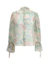 Chloé Peony Print Blouse In Silk Muslin