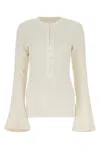 Chloé Embroidered Wool Jumper In Neutral