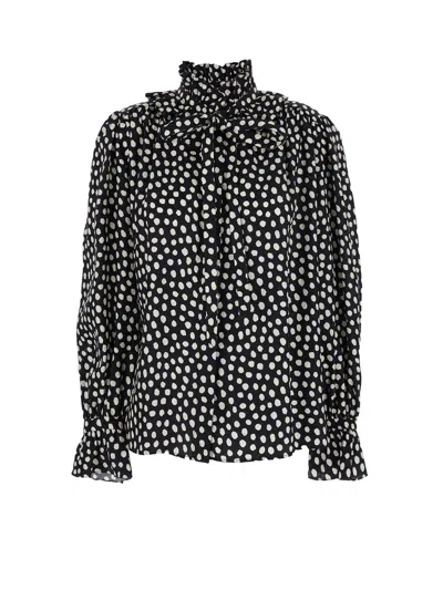 CHLOÉ SHIRTS BLACK - BEIGE 1