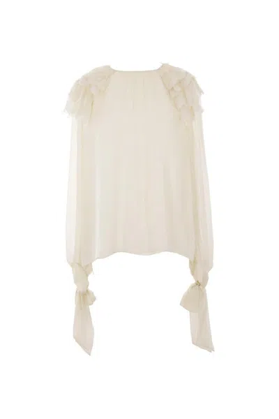 Chloé Shirts In Dusty White