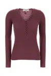 Chloé Grape Wool Sweater In Purple