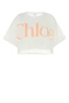 Chloé Chloe White Cotton Oversize T-shirt In White
