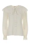 Chloé White Silk Shirt In White