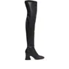 Chloé Janis Patent Leather Over-the-knee Boots In Black