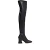 Chloé Janis Patent Leather Over-the-knee Boots In Black