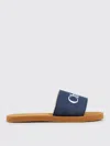 Chloé Girls Denim Slides In Denim