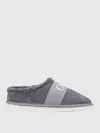 Chloé Kids' Shearling And Suede Slippers&nbsp; In Gray