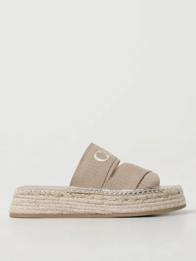 Chloé Flat Sandals  Woman Color Beige